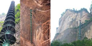 Fotografía de la escalera de Taihang.