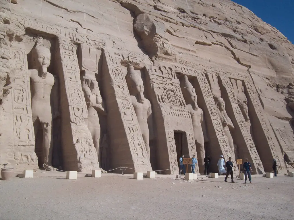 Fotografía de la mudanza de Abu Simbel.